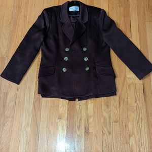 ALBERT NIPON 2pc Women Suit Blazer Jacket With Shiny Buttons With A Skirt.